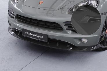 CSR Frontspoiler | Cup-Spoilerlippe mit ABE für Porsche Cayenne Typ 92A CSL470-L schwarz matt (Lackierung erforderlich)
