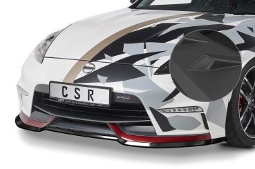 CSR Frontspoiler | Cup-Spoilerlippe mit ABE für Nissan 370Z Nismo CSL472-L schwarz matt (Lackierung erforderlich)