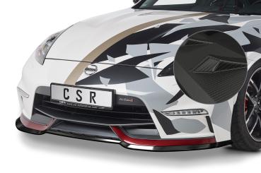CSR Frontspoiler | Cup-Spoilerlippe mit ABE für Nissan 370Z Nismo CSL472-M Carbon Look matt strukturiert (keine Lackierung erforderlich)