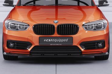 CSR Frontspoiler | Cup-Spoilerlippe mit ABE für BMW 1er F20/F21 LCI CSL473-L schwarz matt (Lackierung erforderlich)