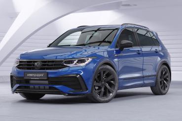 CSR Frontspoiler | Cup-Spoilerlippe mit ABE für VW Tiguan II (Typ AD1) R-Line CSL475-L schwarz matt (Lackierung erforderlich)