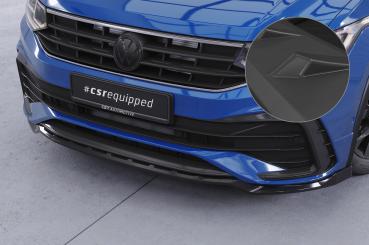 CSR Frontspoiler | Cup-Spoilerlippe mit ABE für VW Tiguan II (Typ AD1) R-Line CSL475-L schwarz matt (Lackierung erforderlich)