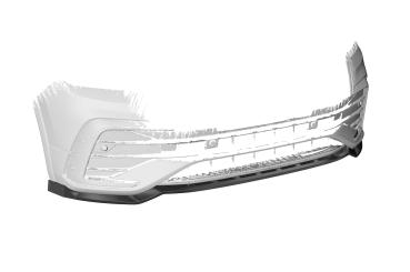 CSR Frontspoiler | Cup-Spoilerlippe mit ABE für VW Tiguan II (Typ AD1) R-Line CSL475-L schwarz matt (Lackierung erforderlich)
