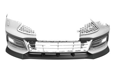 CSR Frontspoiler | Cup-Spoilerlippe mit ABE für Ford Focus MK3 ST Turnier CSL476-L schwarz matt (Lackierung erforderlich)