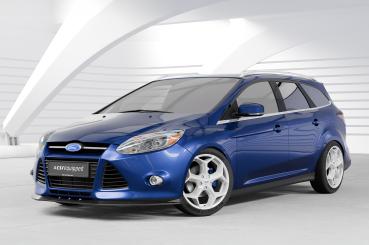 CSR Frontspoiler | Cup-Spoilerlippe mit ABE für Ford Focus MK3 Basis CSL477-G Glossy schwarz Hochglanz (keine Lackierung erforderlich)