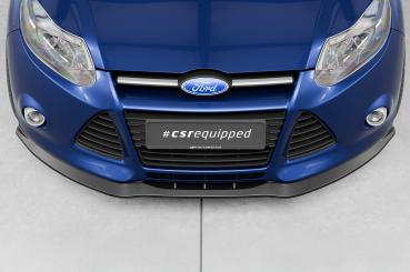 CSR Frontspoiler | Cup-Spoilerlippe mit ABE für Ford Focus MK3 Basis CSL477-G Glossy schwarz Hochglanz (keine Lackierung erforderlich)