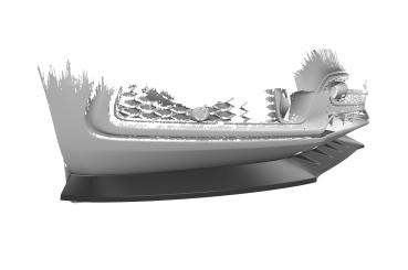 CSR Frontspoiler | Cup-Spoilerlippe mit ABE für Audi SQ5 (8R) CSL480-L Lackierung erforderlich (schwarz matt)