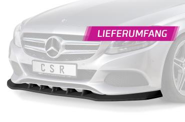 CSR Frontspoiler | Cup-Spoilerlippe mit ABE für Mercedes-Benz C-Klasse 205 CSL482-L schwarz matt (Lackierung erforderlich)
