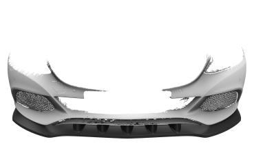 CSR Frontspoiler | Cup-Spoilerlippe mit ABE für Mercedes-Benz C-Klasse 205 CSL482-L schwarz matt (Lackierung erforderlich)