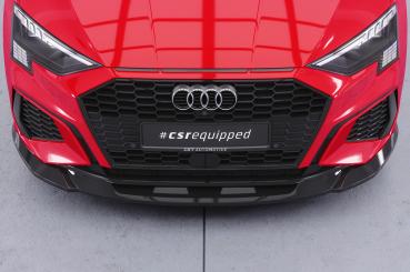 CSR Frontspoiler | Cup-Spoilerlippe mit ABE für Audi A3 8Y S-Line / S3 8Y CSL483-L schwarz matt (Lackierung erforderlich)