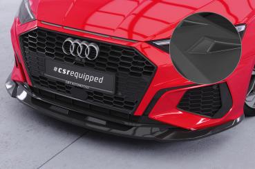 CSR Frontspoiler | Cup-Spoilerlippe mit ABE für Audi A3 8Y S-Line / S3 8Y CSL483-L schwarz matt (Lackierung erforderlich)