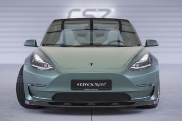 CSR Frontspoiler | Cup-Spoilerlippe mit ABE für Tesla Model 3 CSL484-C Carbon Look glänzend (keine Lackierung erforderlich)