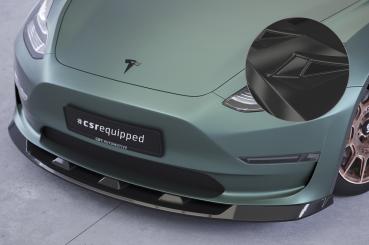 CSR Frontspoiler | Cup-Spoilerlippe mit ABE für Tesla Model 3 CSL484-G Glossy schwarz glänzend (keine Lackierung erforderlich)