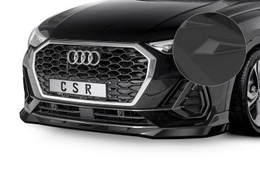 CSR Frontspoiler | Cup-Spoilerlippe mit ABE für Audi Q3 (Typ F3) Sportback CSL485-S schwarz matt strukturiert (keine Lackierung erforderlich)