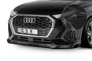 CSR Frontspoiler | Cup-Spoilerlippe mit ABE für Audi Q3 (Typ F3) Sportback CSL485-G Glossy schwarz Hochglanz (keine Lackierung erforderlich)