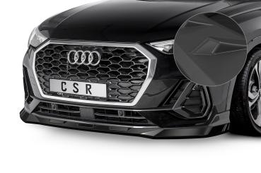CSR Frontspoiler | Cup-Spoilerlippe mit ABE für Audi Q3 (Typ F3) Sportback CSL485-L schwarz matt (Lackierung erforderlich)
