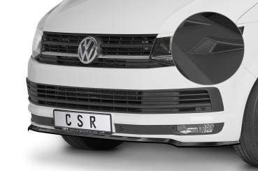 CSR Frontspoiler | Cup-Spoilerlippe mit ABE für VW T6 Bus CSL486-L Lackierung erforderlich (schwarz matt)