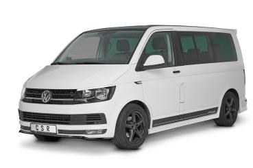 CSR Frontspoiler | Cup-Spoilerlippe mit ABE für VW T6 Bus CSL486-L Lackierung erforderlich (schwarz matt)