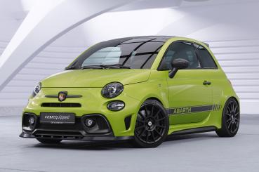 CSR Frontspoiler | Cup-Spoilerlippe mit ABE für Fiat 500 Abarth 595 CSL487-L schwarz matt (Lackierung erforderlich)