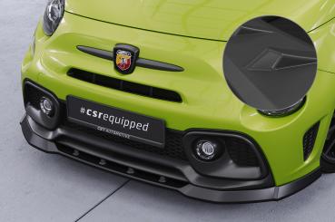 CSR Frontspoiler | Cup-Spoilerlippe mit ABE für Fiat 500 Abarth 595 CSL487-L schwarz matt (Lackierung erforderlich)