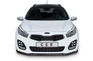 CSR Frontspoiler | Cup-Spoilerlippe mit ABE für KIA Ceed (JD) GT-Line CSL489-L schwarz matt (Lackierung erforderlich)