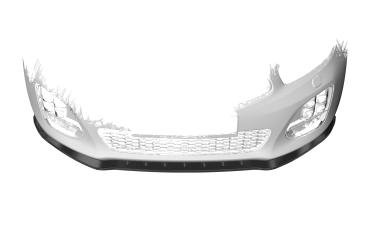 CSR Frontspoiler | Cup-Spoilerlippe mit ABE für KIA Ceed (JD) GT-Line CSL489-L schwarz matt (Lackierung erforderlich)