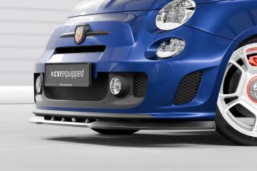 CSR Frontspoiler | Cup-Spoilerlippe mit ABE für Fiat 500 Abarth 595 CSL490-L schwarz matt (Lackierung erforderlich)