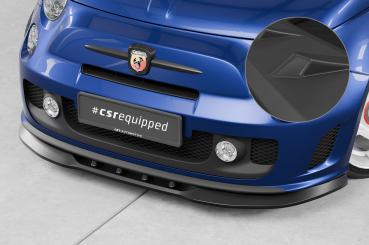CSR Frontspoiler | Cup-Spoilerlippe mit ABE für Fiat 500 Abarth 595 CSL490-L schwarz matt (Lackierung erforderlich)