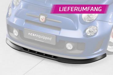 CSR Frontspoiler | Cup-Spoilerlippe mit ABE für Fiat 500 Abarth 595 CSL490-L schwarz matt (Lackierung erforderlich)