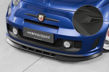CSR Frontspoiler | Cup-Spoilerlippe mit ABE für Fiat 500 Abarth 595 CSL490-M Carbon Look matt strukturiert (keine Lackierung erforderlich)