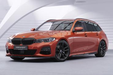 CSR Frontspoiler | Cup-Spoilerlippe mit ABE für BMW 3er (G20 / G21) CSL496-L schwarz matt (Lackierung erforderlich)