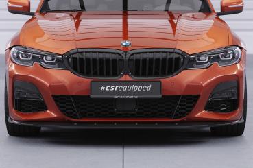 CSR Frontspoiler | Cup-Spoilerlippe mit ABE für BMW 3er (G20 / G21) CSL496-L schwarz matt (Lackierung erforderlich)