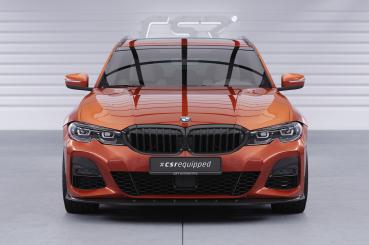 CSR Frontspoiler | Cup-Spoilerlippe mit ABE für BMW 3er (G20 / G21) CSL496-L schwarz matt (Lackierung erforderlich)