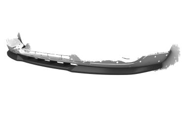 CSR Frontspoiler | Cup-Spoilerlippe mit ABE für Audi A3 (8P/8PA) CSL497-L schwarz matt (Lackierung erforderlich)