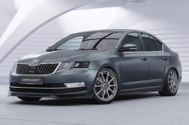 CSR Frontspoiler | Cup-Spoilerlippe mit ABE für Skoda Octavia 3 (Typ 5E) CSL499-M Carbon Look matt strukturiert (keine Lackierung erforderlich)