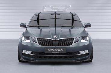 CSR Frontspoiler | Cup-Spoilerlippe mit ABE für Skoda Octavia 3 (Typ 5E) CSL499-M Carbon Look matt strukturiert (keine Lackierung erforderlich)