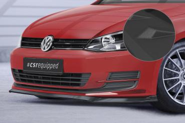 CSR Frontspoiler | Cup-Spoilerlippe mit ABE für VW Golf 7 CSL500-S Strukturiert schwarz matt (keine Lackierung erforderlich)