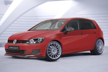 CSR Frontspoiler | Cup-Spoilerlippe mit ABE für VW Golf 7 CSL500-L Lackierung erforderlich (schwarz matt)