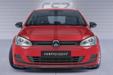 CSR Frontspoiler | Cup-Spoilerlippe mit ABE für VW Golf 7 CSL500-L Lackierung erforderlich (schwarz matt)