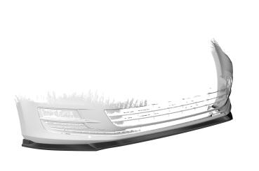 CSR Frontspoiler | Cup-Spoilerlippe mit ABE für VW Golf 7 CSL500-L Lackierung erforderlich (schwarz matt)