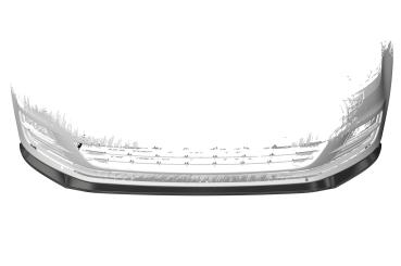 CSR Frontspoiler | Cup-Spoilerlippe mit ABE für VW Golf 7 CSL500-L Lackierung erforderlich (schwarz matt)
