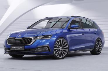 CSR Frontspoiler | Cup-Spoilerlippe mit ABE für Skoda Octavia 4 CSL501-L schwarz matt (Lackierung erforderlich)