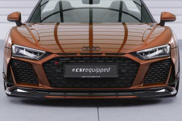 CSR Frontspoiler | Cup-Spoilerlippe mit ABE für Audi R8 (Typ 4S) CSL502-L schwarz matt (Lackierung erforderlich)