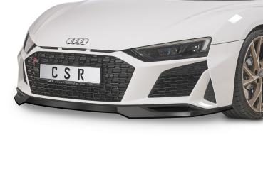 CSR Frontspoiler | Cup-Spoilerlippe mit ABE für Audi R8 (Typ 4S) CSL502-L schwarz matt (Lackierung erforderlich)