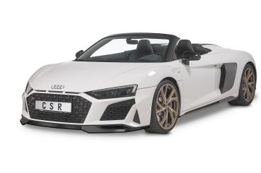 CSR Frontspoiler | Cup-Spoilerlippe mit ABE für Audi R8 (Typ 4S) CSL502-L schwarz matt (Lackierung erforderlich)