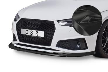 CSR Frontspoiler | Cup-Spoilerlippe mit ABE für Audi A4 B9 CSL503-G Glossy schwarz glänzend (keine Lackierung erforderlich)
