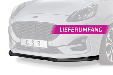 CSR Frontspoiler | Cup-Spoilerlippe mit ABE für Ford Puma ST-Line CSL504-S schwarz matt strukturiert (keine Lackierung erforderlich)