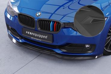 CSR Frontspoiler | Cup-Spoilerlippe mit ABE für BMW 3er (F30 / F31) CSL506-L Lackierung erforderlich (schwarz matt)