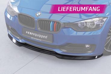 CSR Frontspoiler | Cup-Spoilerlippe mit ABE für BMW 3er (F30 / F31) CSL506-L Lackierung erforderlich (schwarz matt)