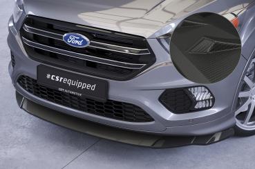 CSR Frontspoiler | Cup-Spoilerlippe mit ABE für Ford Kuga 2 CSL507-M Carbon Look matt strukturiert (keine Lackierung erforderlich)